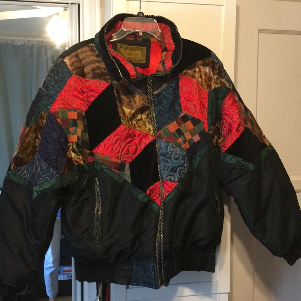 Patchwork 100% Down Jacket - image 1